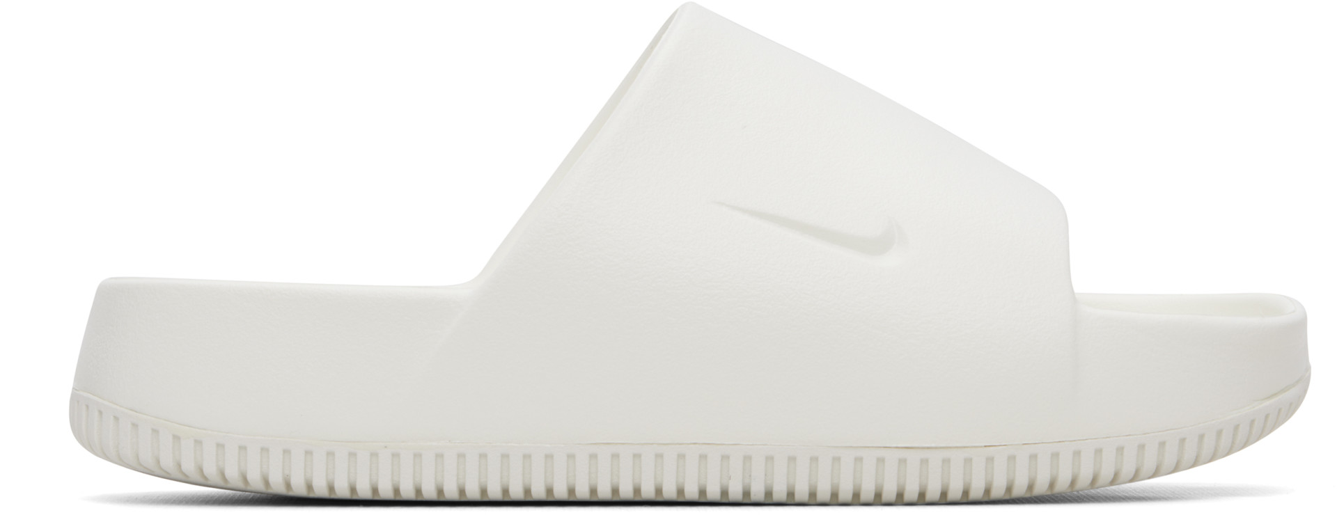 Nike - Sandales à enfiler blanches