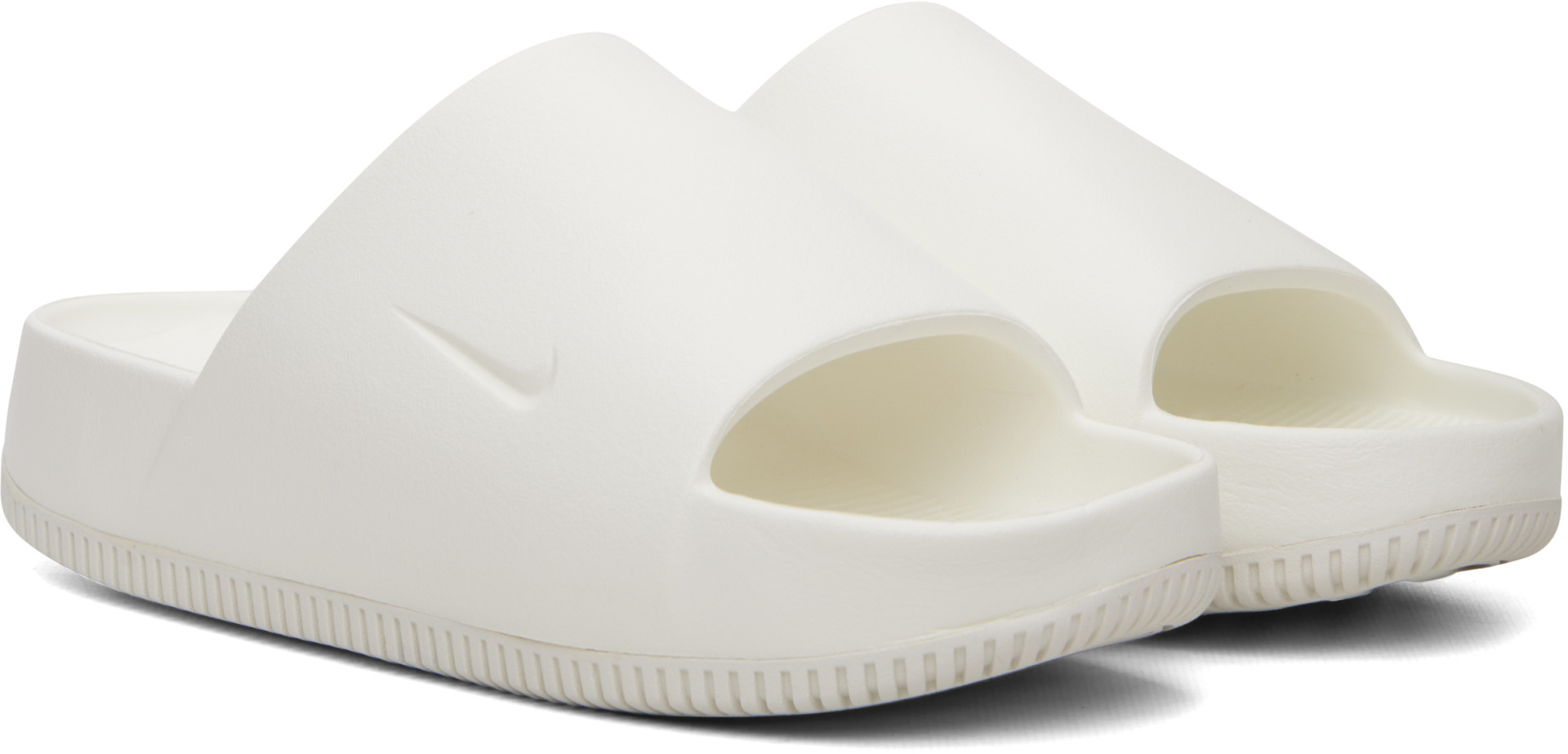 Nike - White Calm Slides
