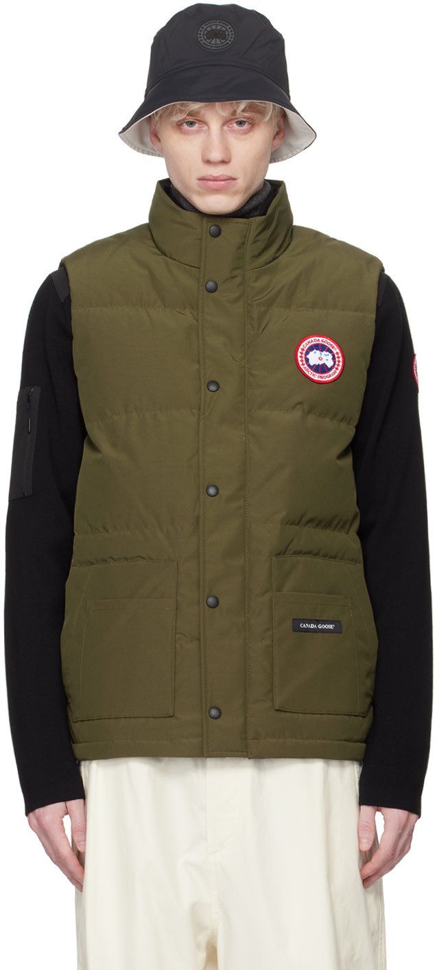 Canada Goose - カーキ Freestyle Crew ダウンベスト