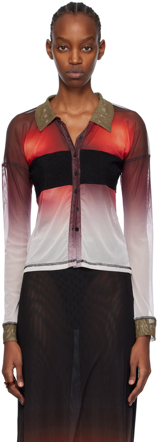 Ottolinger - Polo semi-transparent multicolore
