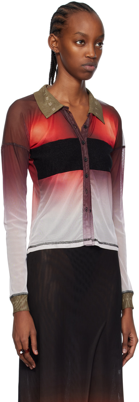 Ottolinger - Polo semi-transparent multicolore