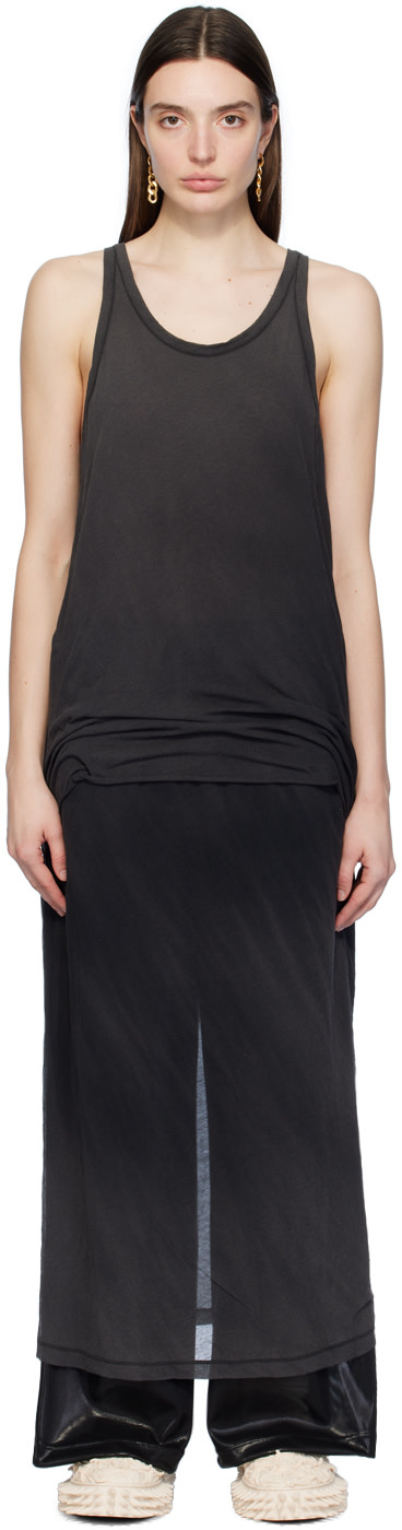doublet - Robe longue étagée noire