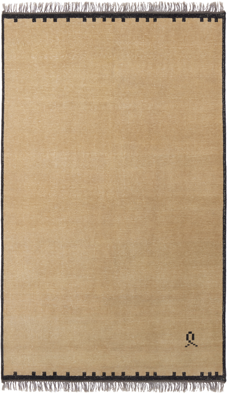 Nordic Knots - Tapis 01 beige et noir - Elder