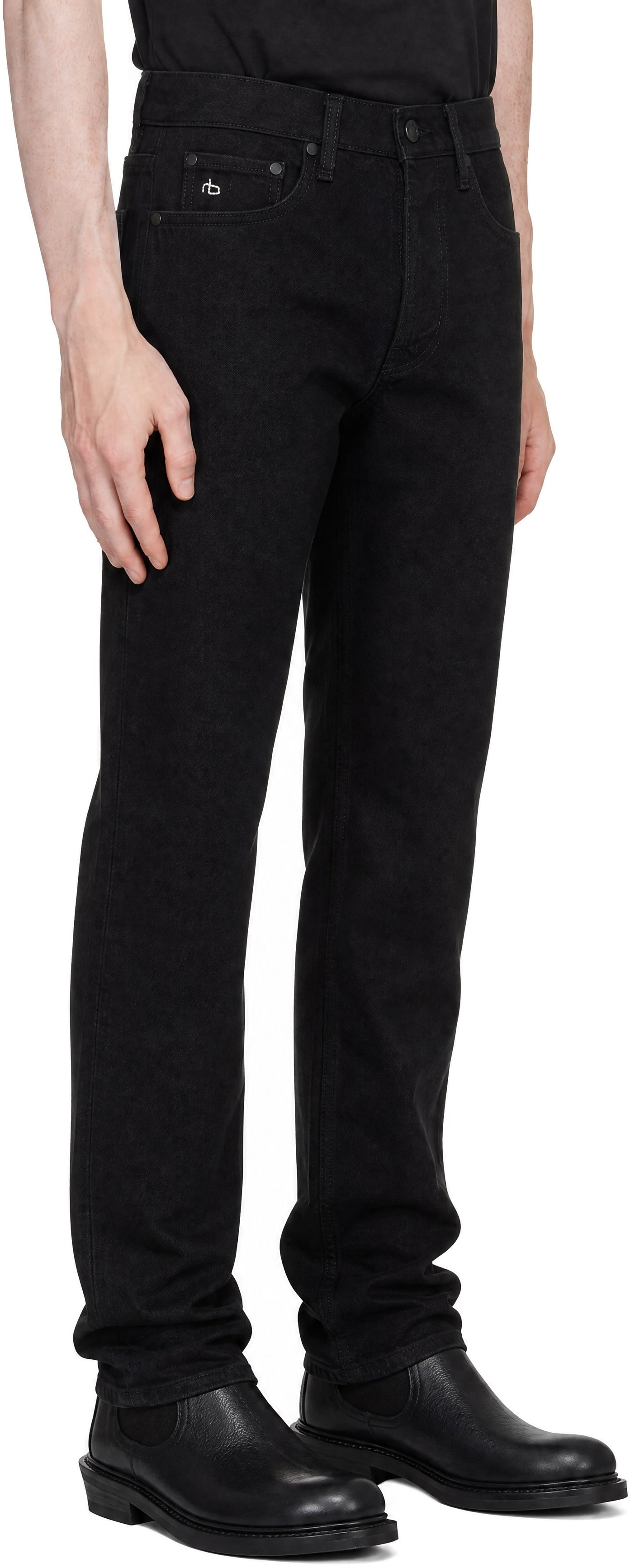 rag & bone - Black Fit 4 Straight Jeans