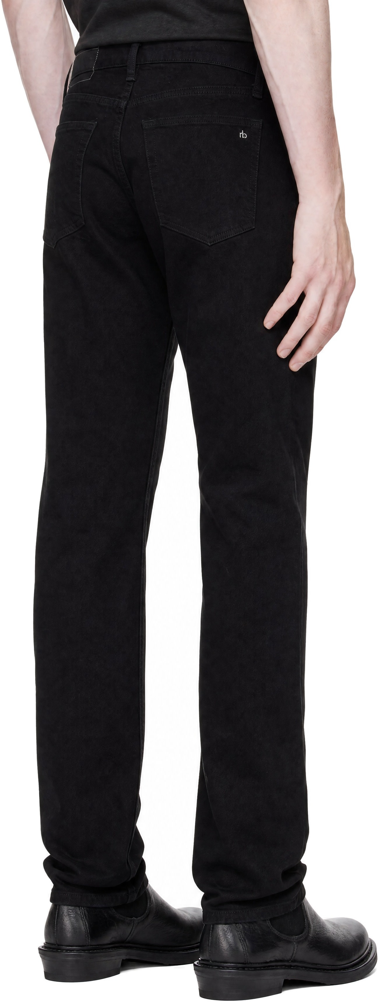 rag & bone - Black Fit 4 Straight Jeans