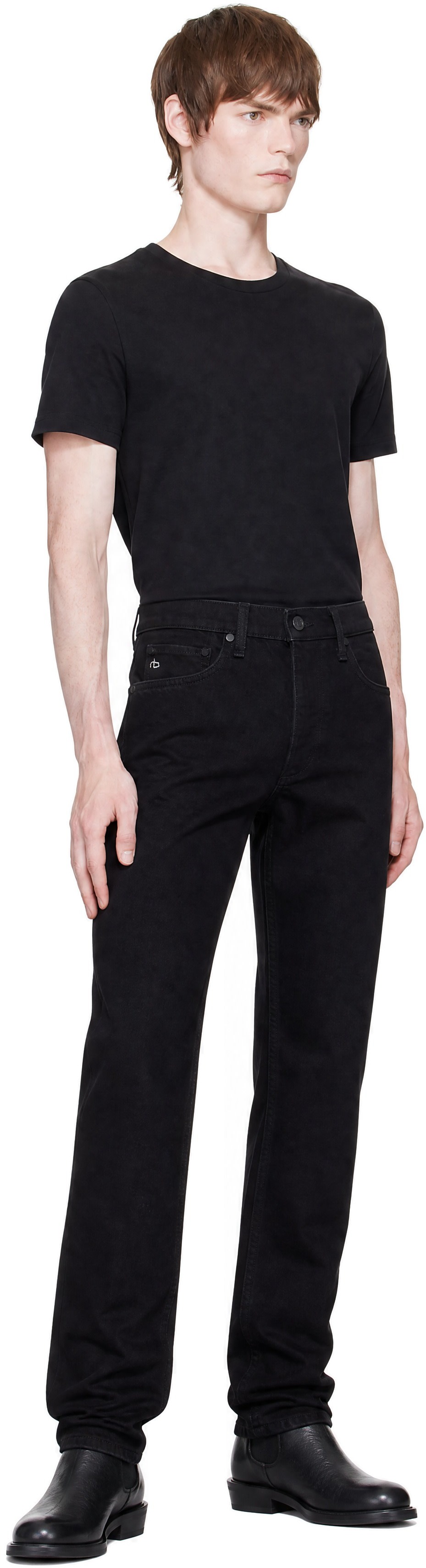 rag & bone - Black Fit 4 Straight Jeans