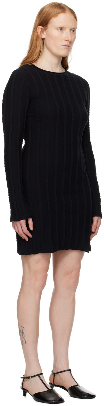 Filippa K - Robe courte noire à bords roulés