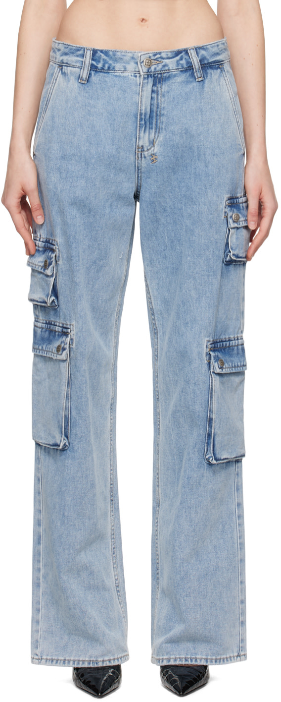 Ksubi - Jean Rider bleu à taille basse