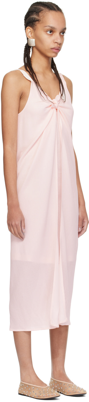 SHANG XIA - Robe midi étagée rose