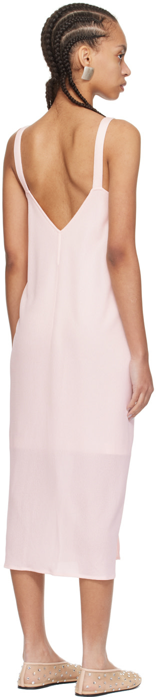 SHANG XIA - Robe midi étagée rose