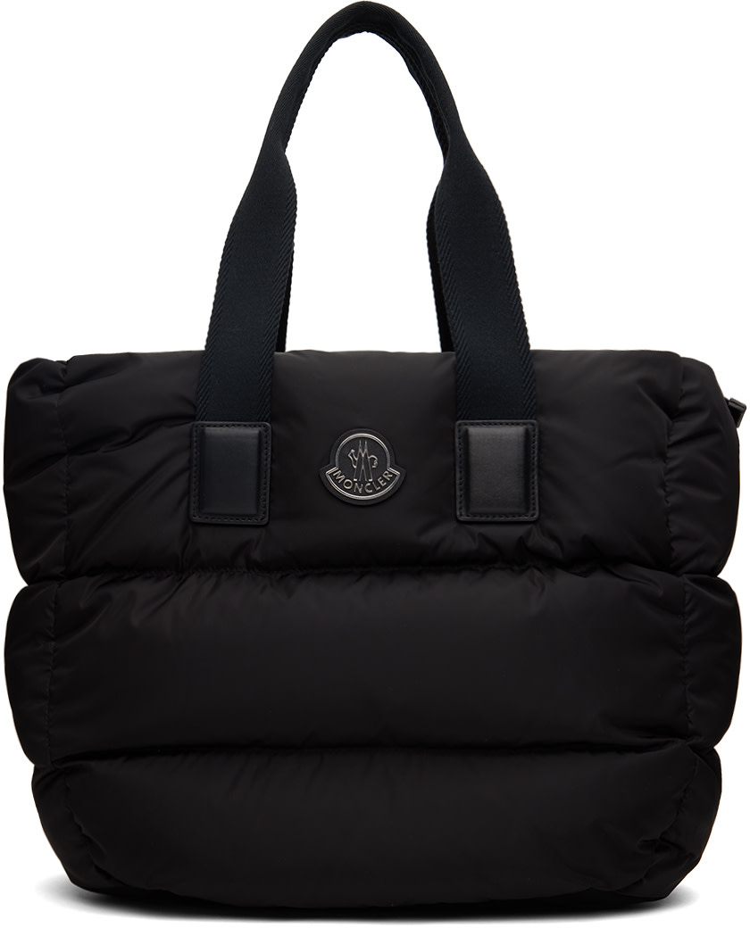 Moncler - 블랙 카라독 다운 토트백