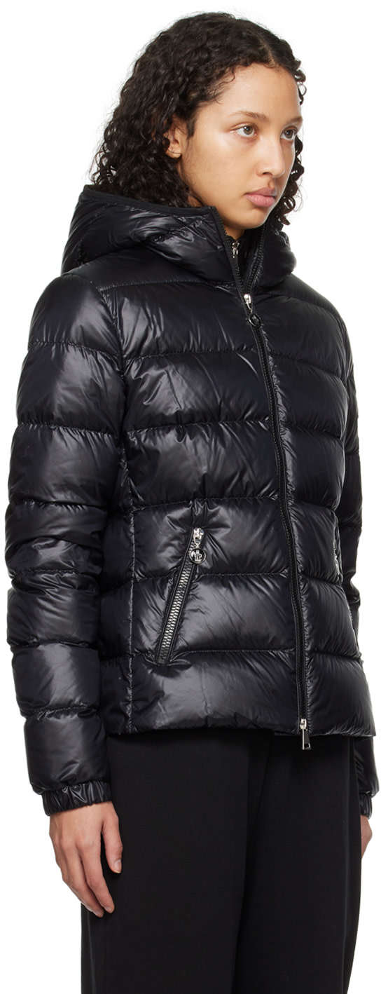 Moncler - 블랙 글레스 다운 재킷