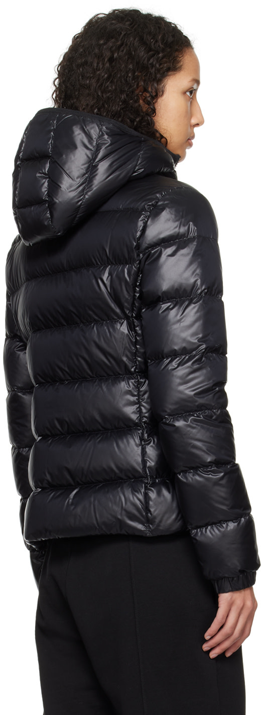 Moncler - 블랙 글레스 다운 재킷