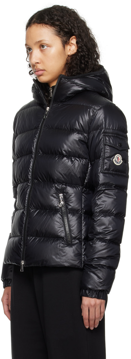 Moncler - 블랙 글레스 다운 재킷