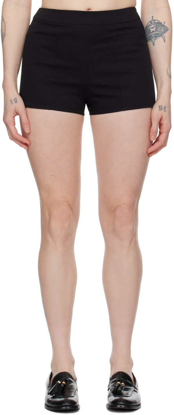 Max Mara - Short noir à cordon coulissant