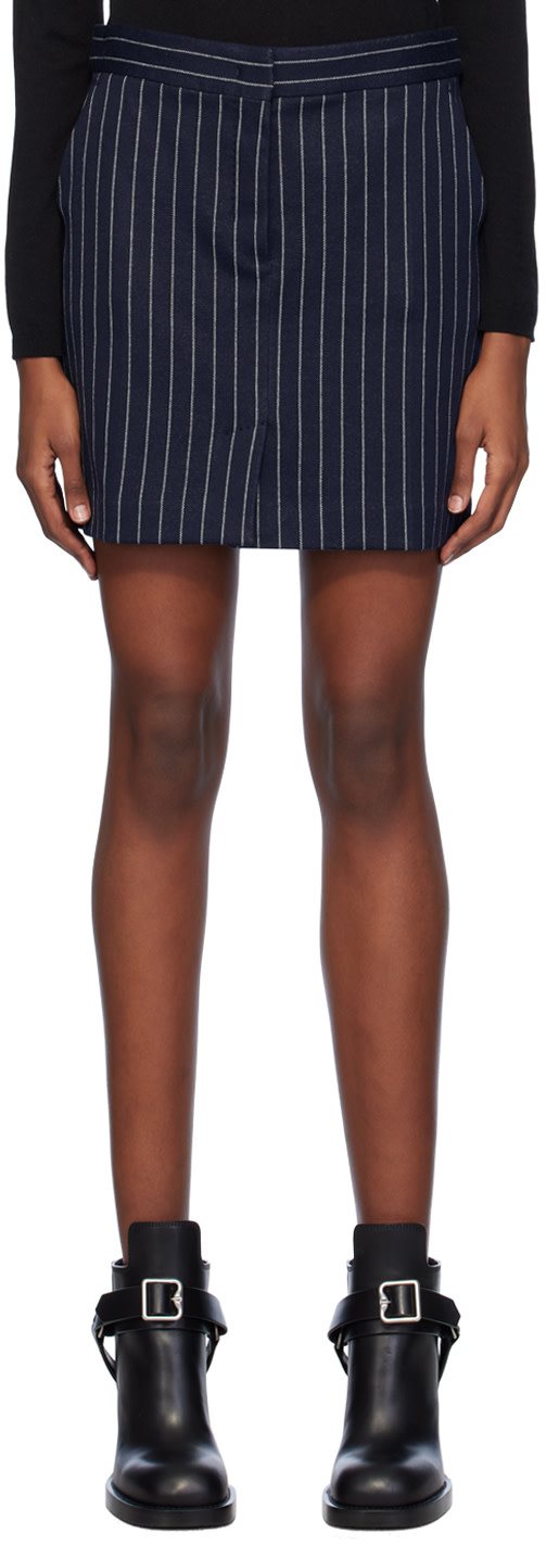 Max Mara - Minijupe Kirsch bleu marine