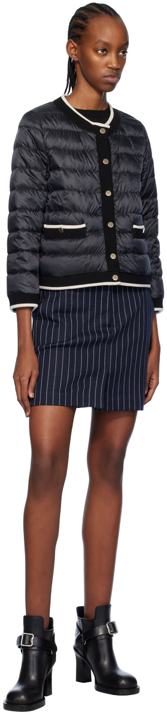 Max Mara - Minijupe Kirsch bleu marine