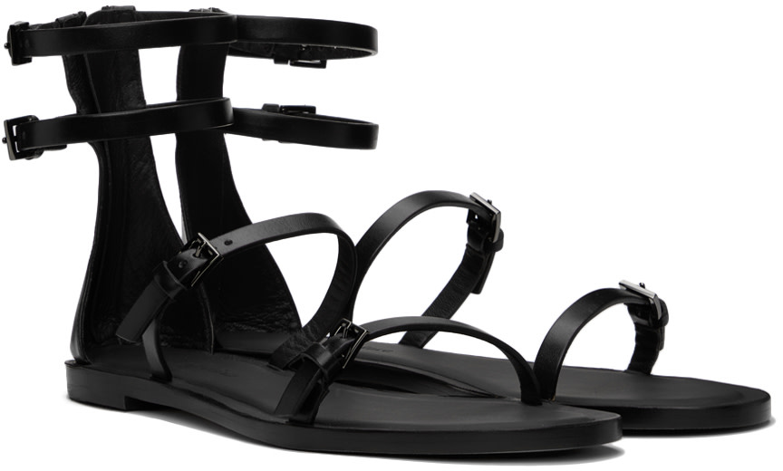 Max Mara - Sandales Evegflat noires