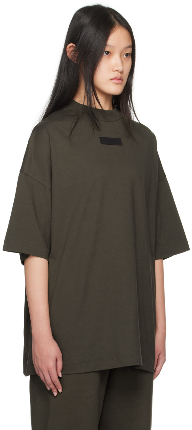 Fear of God ESSENTIALS - T-shirt gris à col ras du cou