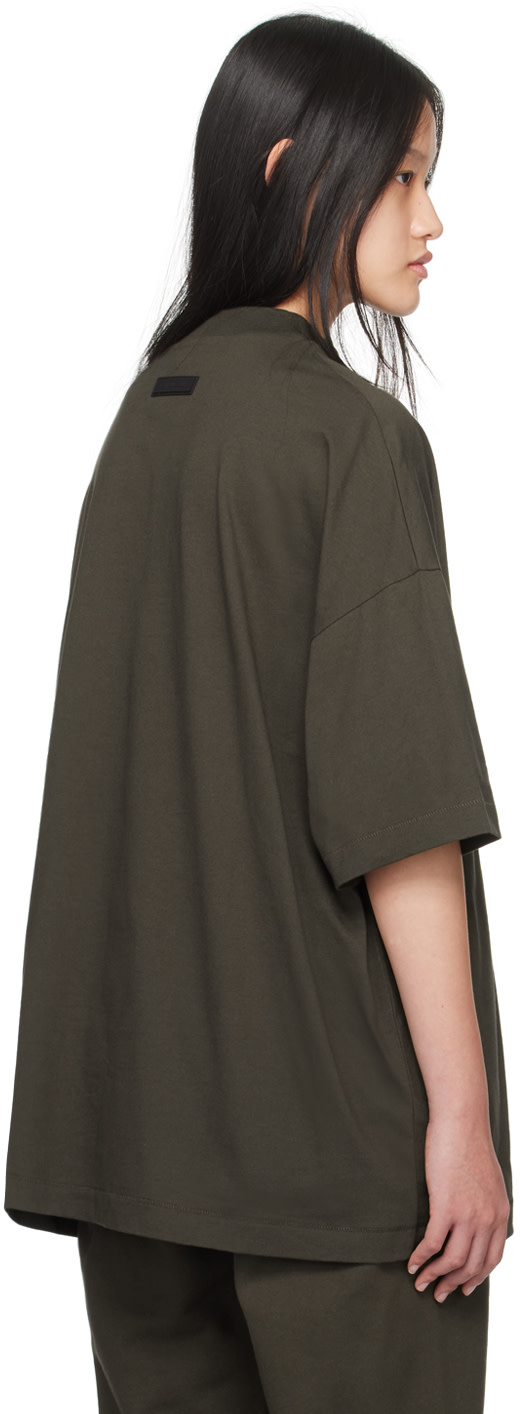 Fear of God ESSENTIALS - T-shirt gris à col ras du cou