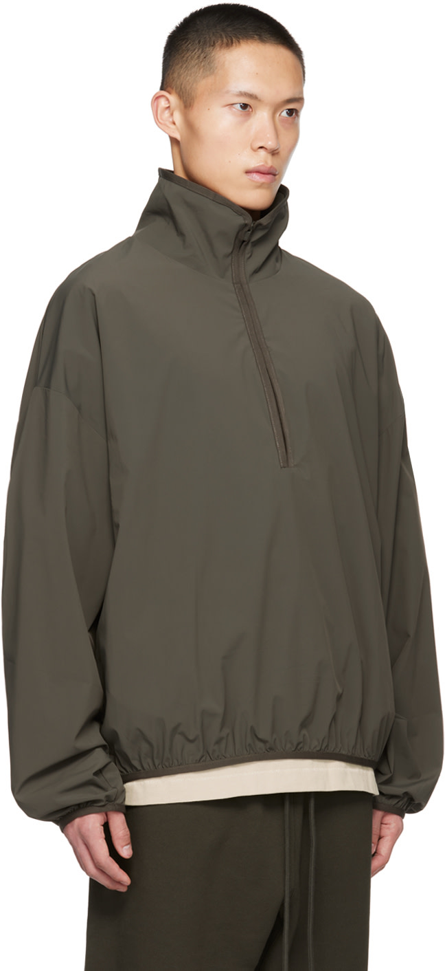 Fear of God ESSENTIALS - Gray Half-Zip Sweatshirt