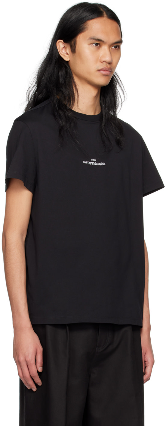Maison Margiela: Black Distorted T-Shirt | SSENSE