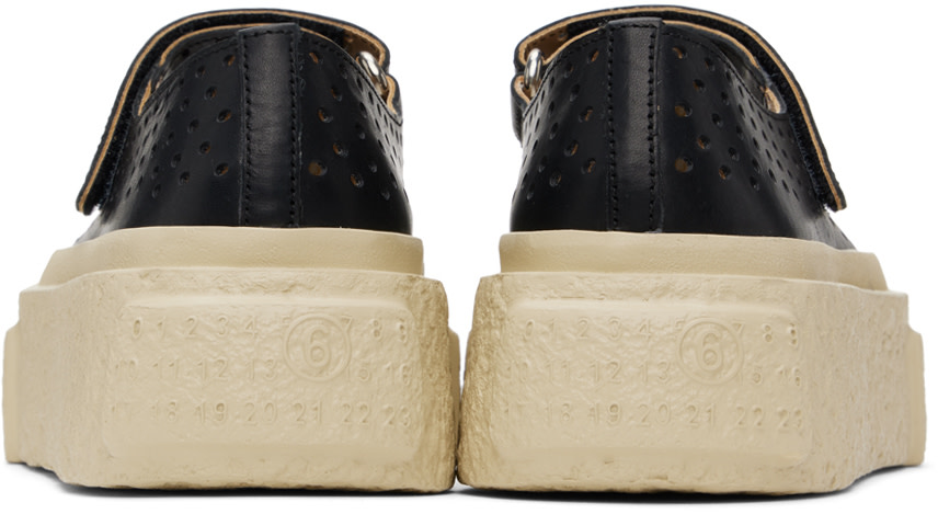 MM6 Maison Margiela: Black Chunky Gambetta Ballerina Flats | SSENSE