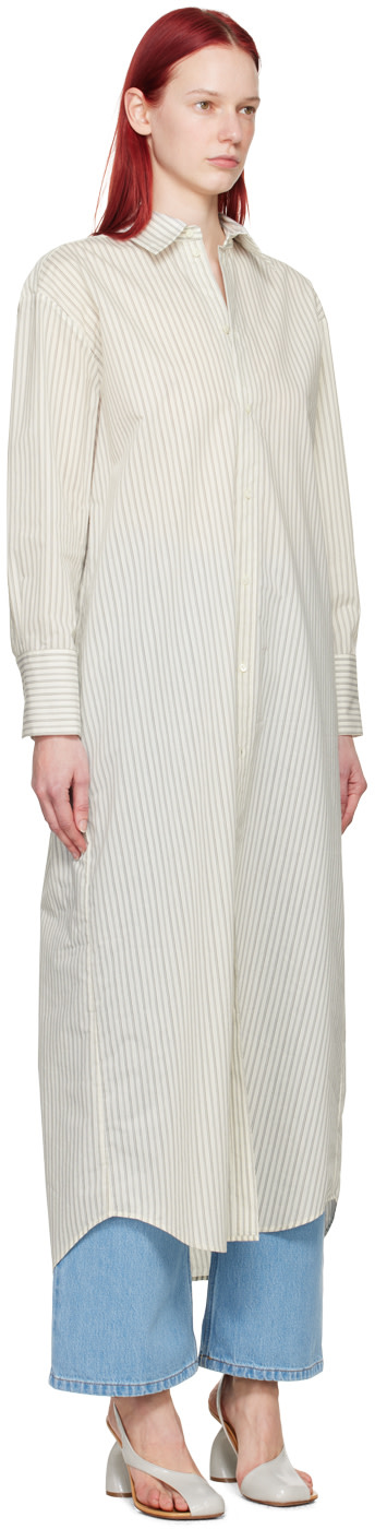 La Collection - Robe midi Freda blanc cassé