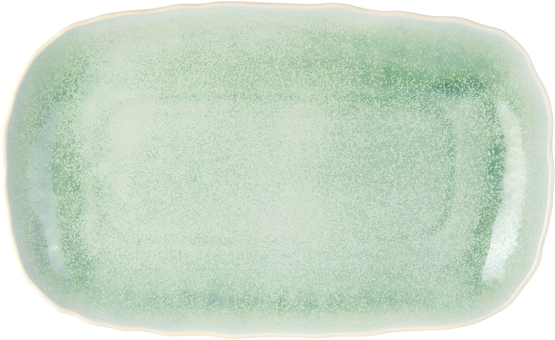 Jars Céramistes - Blue Plume Rectangular Plate