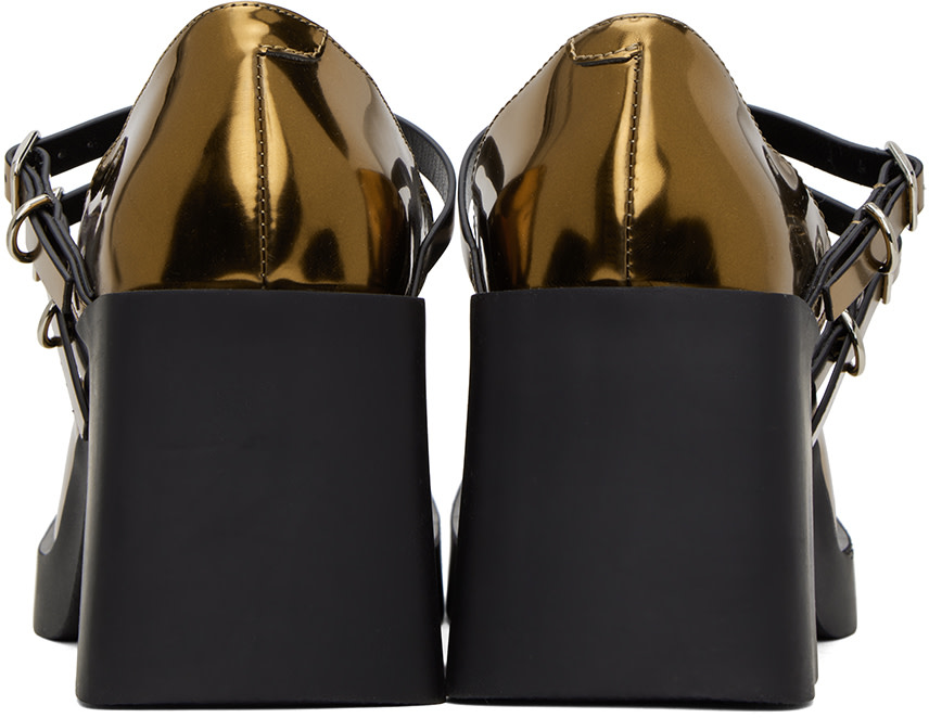 【ななみん】海外人気Justine Clenquet メリージェーンヒール Justine Clenquet: Brown Jennie Mary-Jane Heels | SSENSE