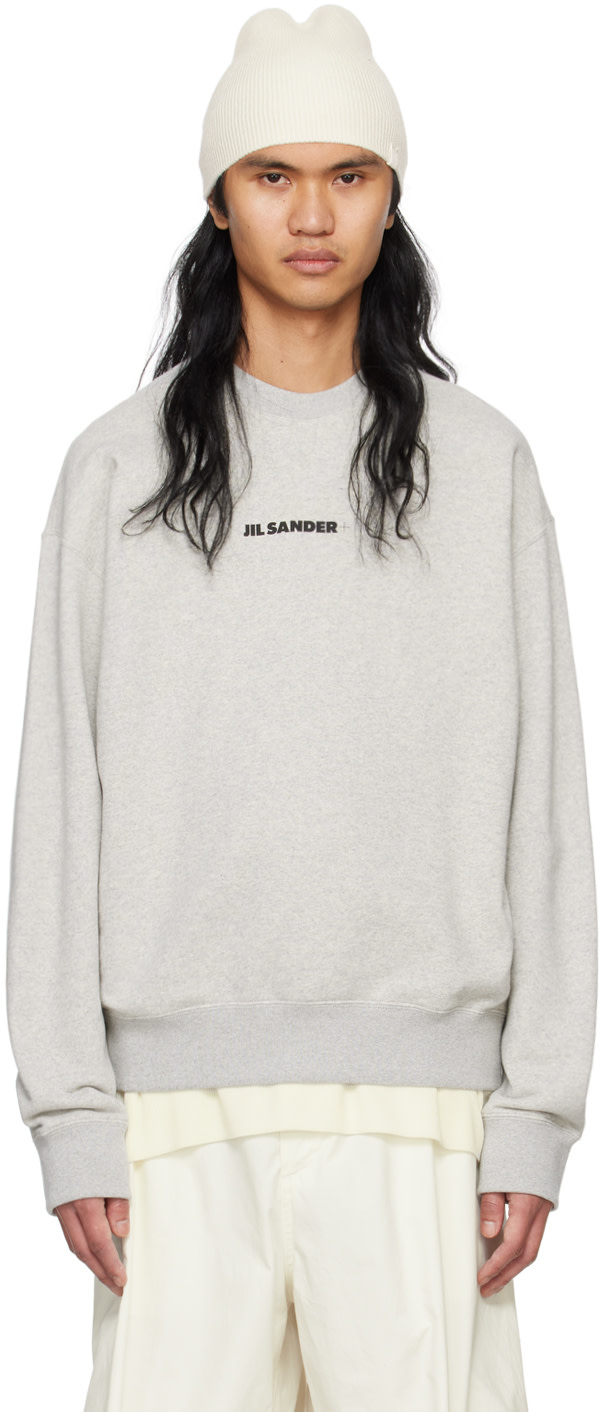 Jil Sander - 그레이 오버사이즈 스웨트셔츠