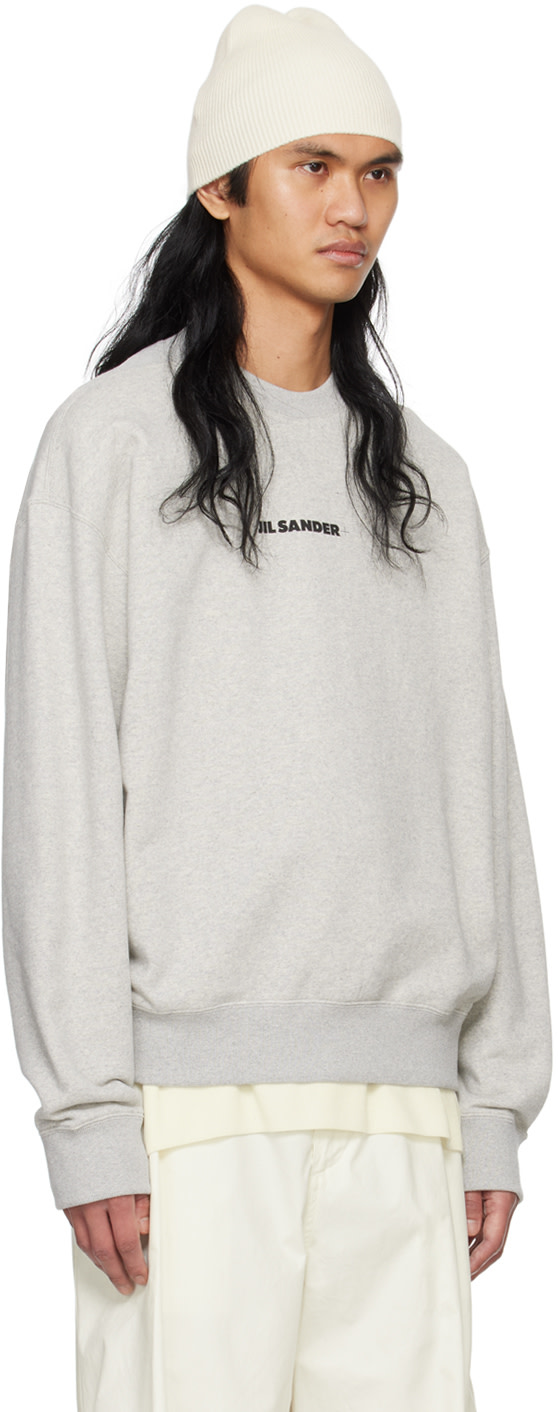Jil Sander - 그레이 오버사이즈 스웨트셔츠