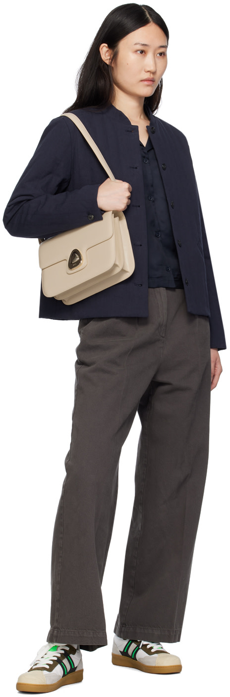 A.P.C. - Sac beige à fermoir Astra