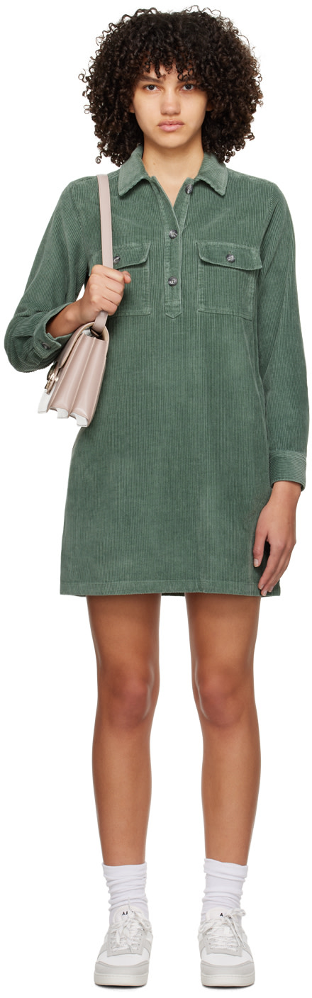 A.P.C. - Robe courte Mia verte