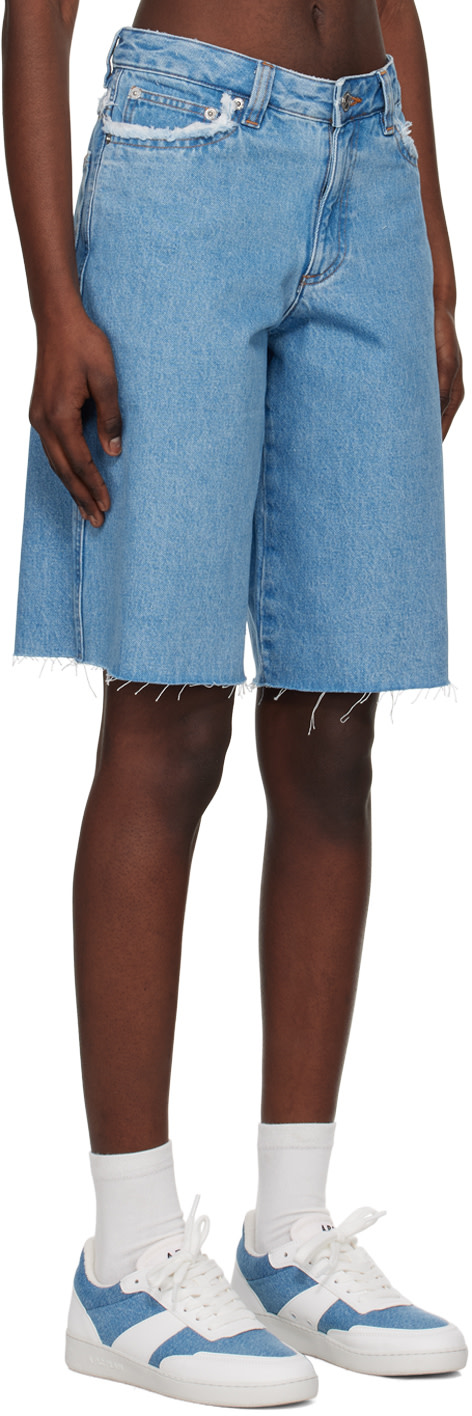 A.P.C. - Short Beverly bleu en denim