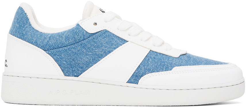 A.P.C. - Baskets blanc et bleu