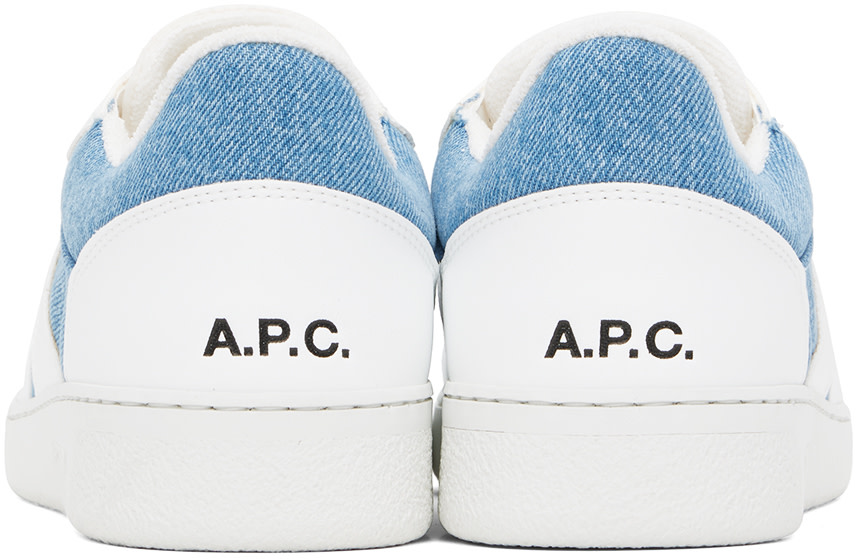 A.P.C. - Baskets blanc et bleu