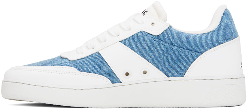 A.P.C. - Baskets blanc et bleu