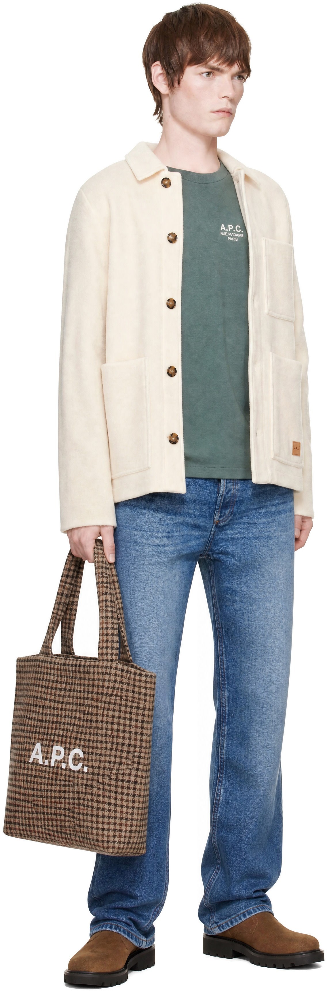 Common Projects - Brown Suede Piuma Zipper Boots