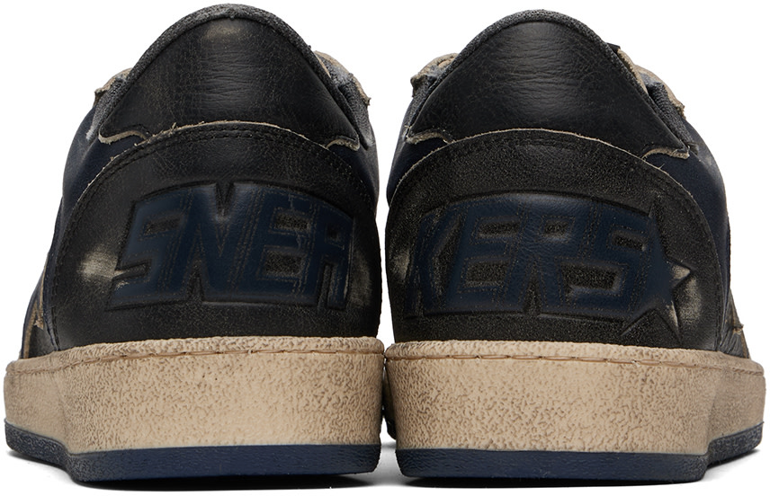 Golden Goose: Navy Ball Star Double Quarter Sneakers | SSENSE
