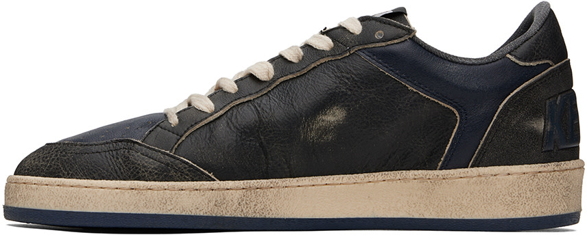 靴 GOLDEN  BALL STAR DOUBLE QUARTER 36 Golden Goose: Navy Ball Star Double Quarter Sneakers | SSENSE
