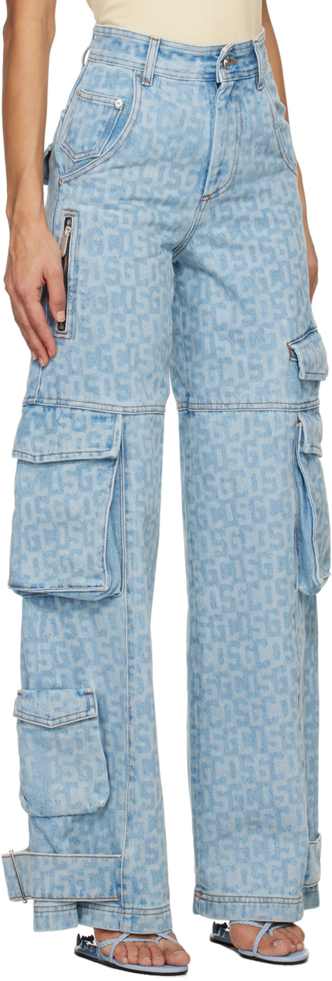 GCDS - Jean cargo bleu