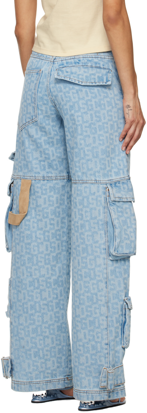 GCDS - Jean cargo bleu
