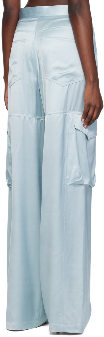 GCDS - Pantalon cargo bleu