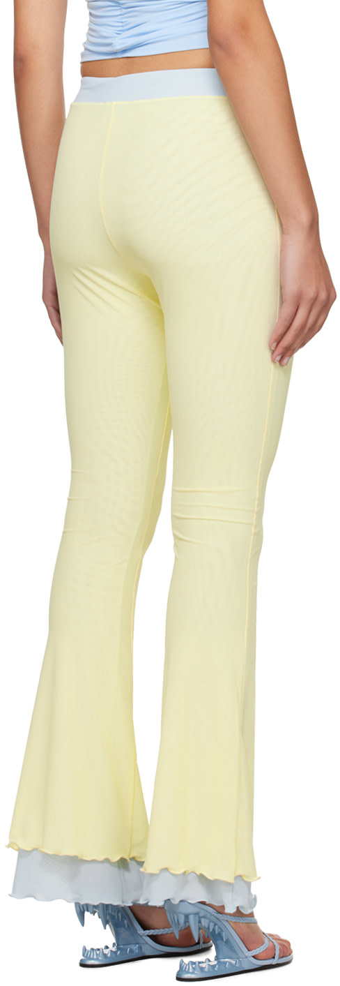 GCDS - Pantalon évasé jaune