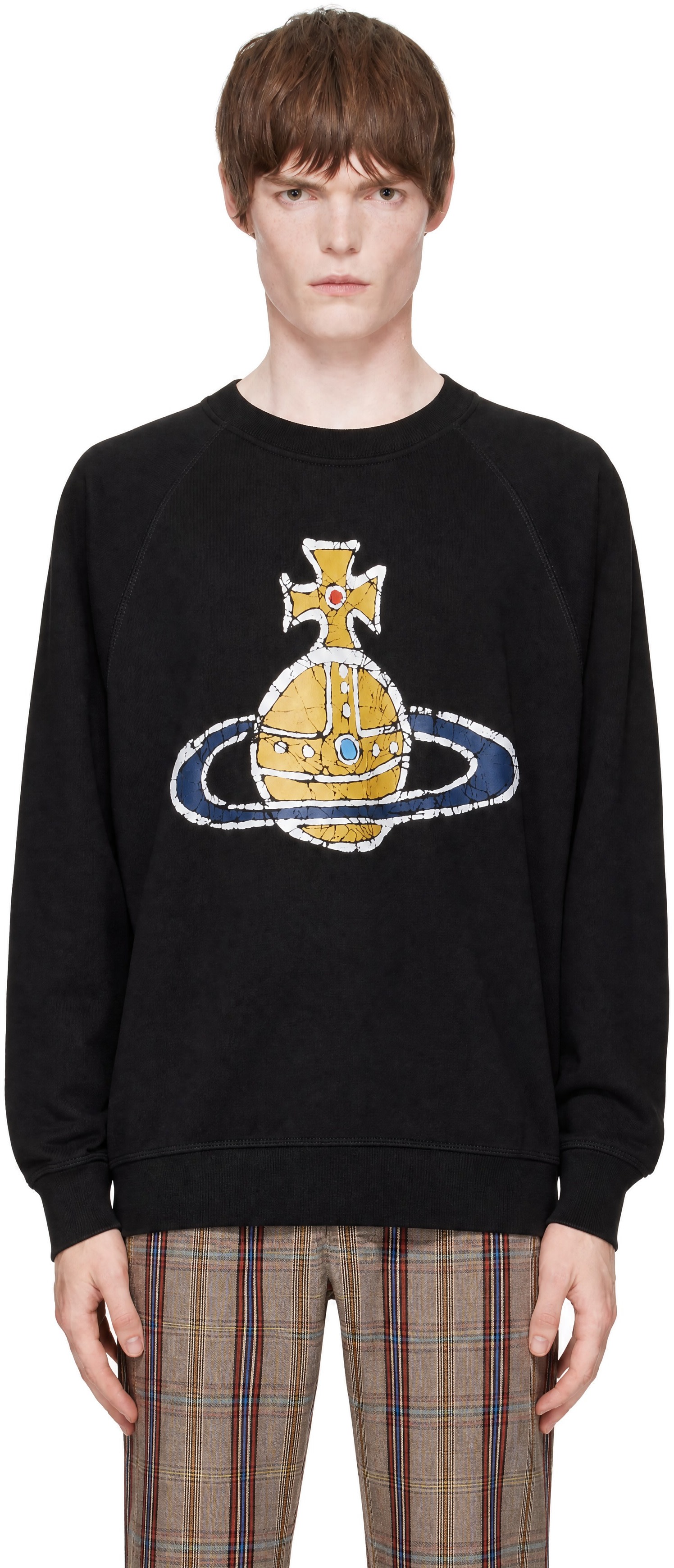 Vivienne Westwood - ブラック Time Machine Raglan スウェットシャツ