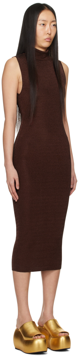 Gauge81 - Robe midi Flora brune