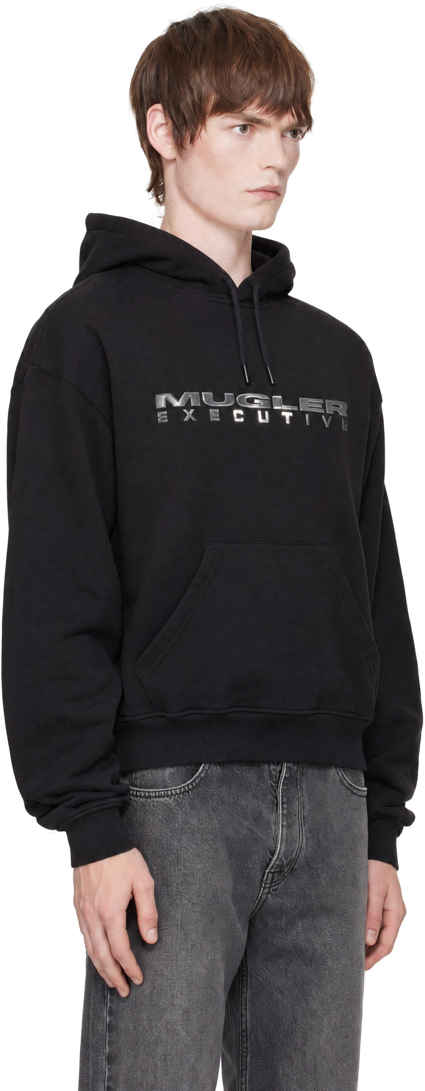 Mugler - Black Bonded Sweatshirt
