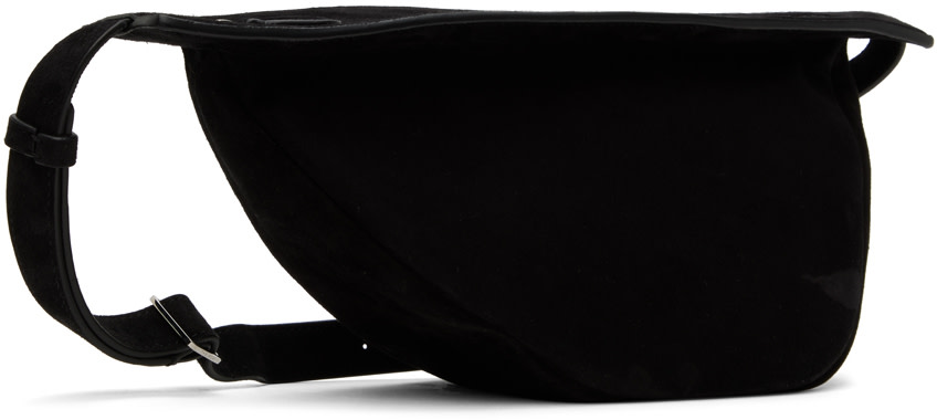 The Row: Black Small Banana Bag | SSENSE