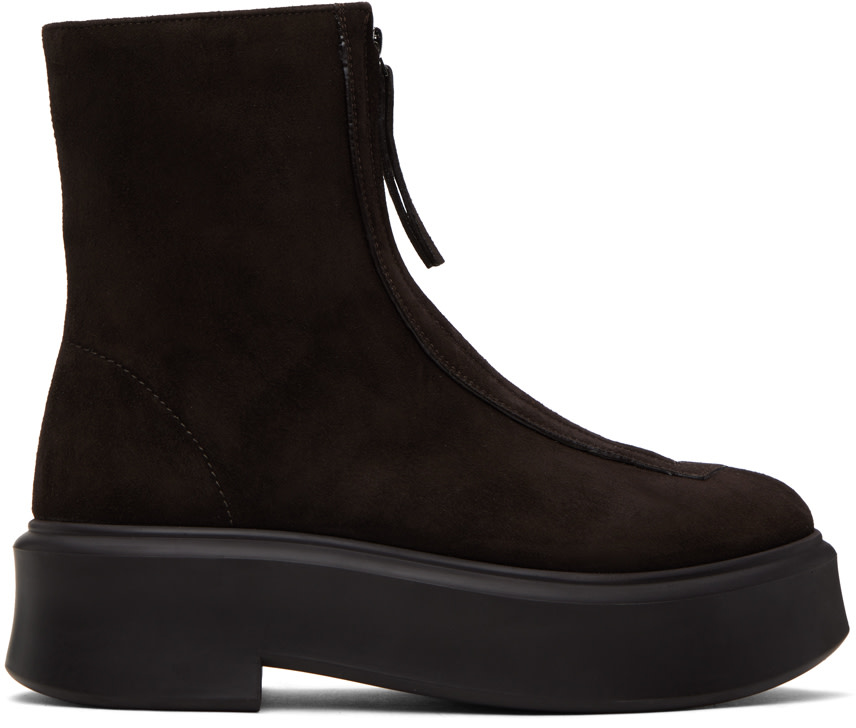 The Row - Bottes I brunes à glissière